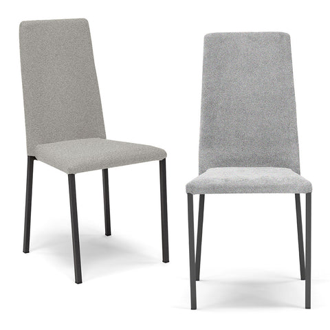 Sedia imbottita BETTY NEW per sala da pranzo in tessuto antistrappo Design moderno