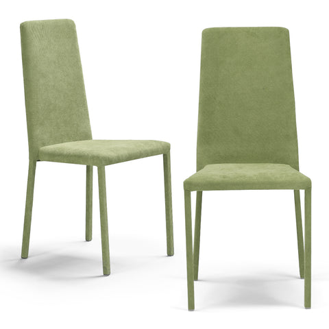 Sedia imbottita BETTY PLUS per sala da pranzo in tessuto velluto Design moderno