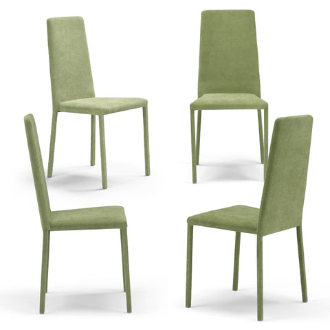 Sedia imbottita BETTY PLUS per sala da pranzo in tessuto velluto Design moderno