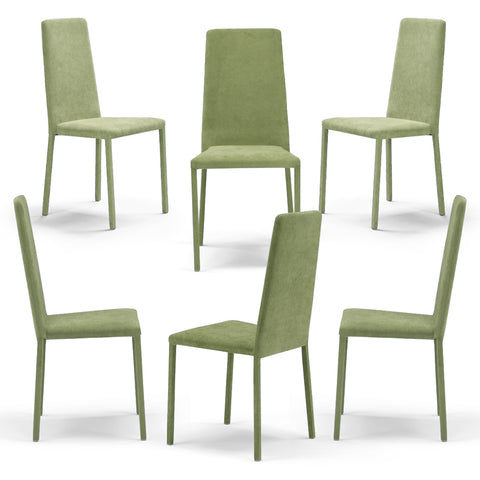Sedia imbottita BETTY PLUS per sala da pranzo in tessuto velluto Design moderno