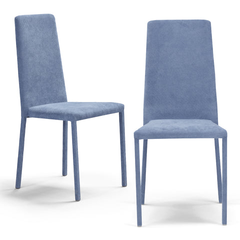Sedia imbottita BETTY PLUS per sala da pranzo in tessuto velluto Design moderno