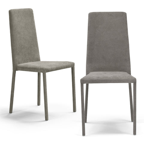 Sedia imbottita BETTY PLUS per sala da pranzo in tessuto velluto Design moderno