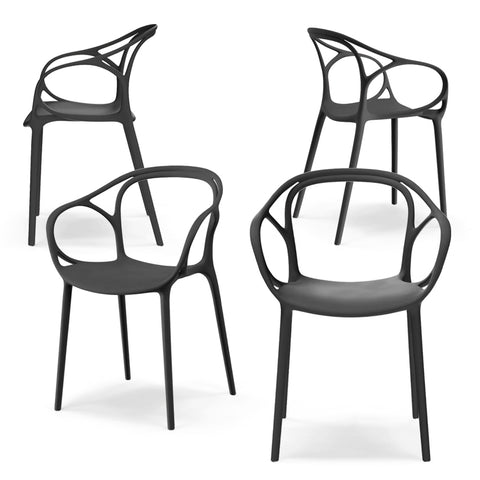 Sedia in polipropilene CHIARA impilabile Design moderno da Interno/Esterno