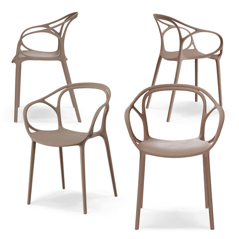 Sedia in polipropilene CHIARA impilabile Design moderno da Interno/Esterno