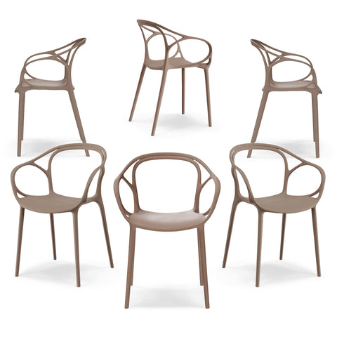 Sedia in polipropilene CHIARA impilabile Design moderno da Interno/Esterno