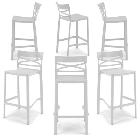 Sgabello in polipropilene Flow 100% Made in Italy sg. seduta da 65