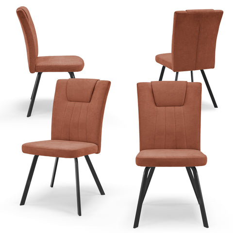 Sedia in imbottita GRETA design moderno per sala da pranzo tessuto idrorepellente