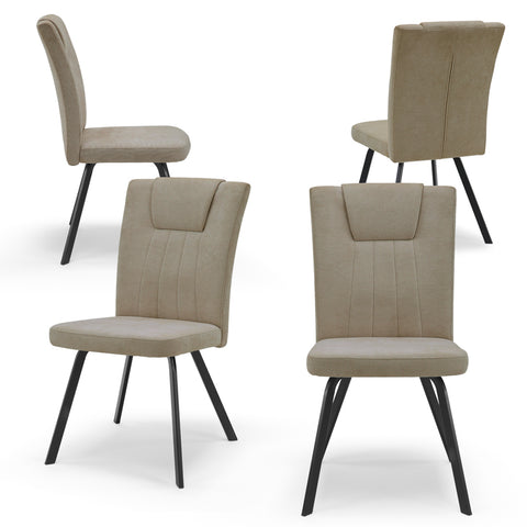 Sedia in imbottita GRETA design moderno per sala da pranzo tessuto idrorepellente