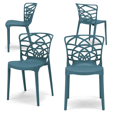 Sedia in polipropilene Armonia impilabile Design moderno da Interno/Esterno