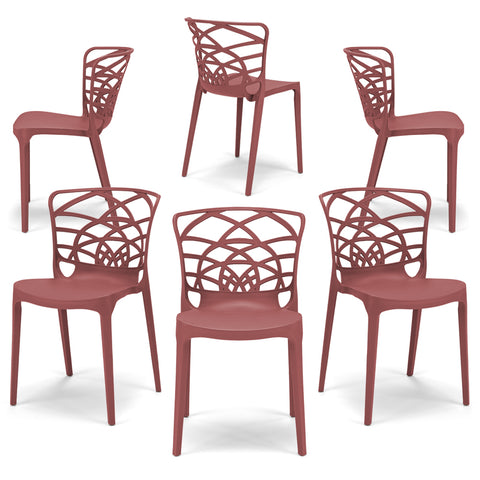 Sedia in polipropilene Armonia impilabile Design moderno da Interno/Esterno