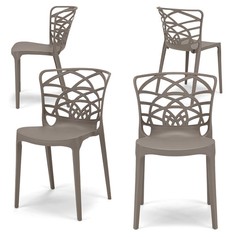 Sedia in polipropilene Armonia impilabile Design moderno da Interno/Esterno
