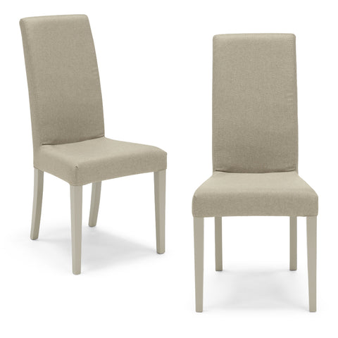 Sedia imbottita EDI SFODERABILE per sala da pranzo in tessuto sfoderabile Design moderno
