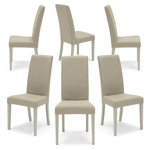 Sedia imbottita EDI SFODERABILE per sala da pranzo in tessuto sfoderabile Design moderno