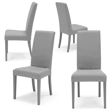 Sedia imbottita EDI SFODERABILE per sala da pranzo in tessuto sfoderabile Design moderno