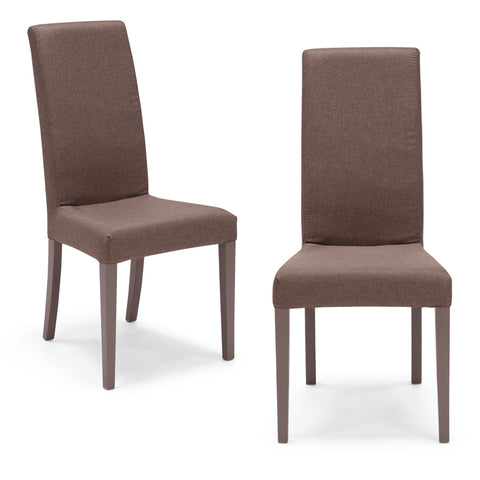 Sedia imbottita EDI SFODERABILE per sala da pranzo in tessuto sfoderabile Design moderno