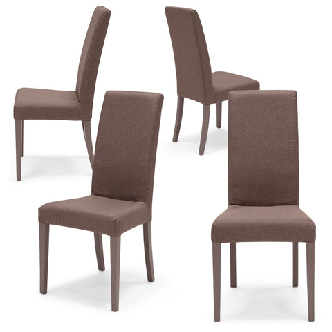 Sedia imbottita EDI SFODERABILE per sala da pranzo in tessuto sfoderabile Design moderno