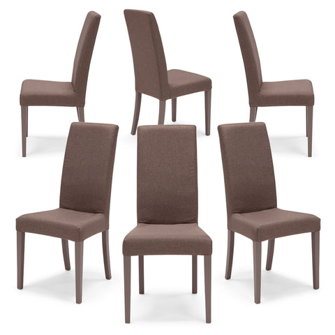 Sedia imbottita EDI SFODERABILE per sala da pranzo in tessuto sfoderabile Design moderno
