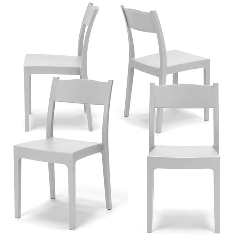 Sedia in polipropilene Vesta impilabile Design moderno da Interno/Esterno