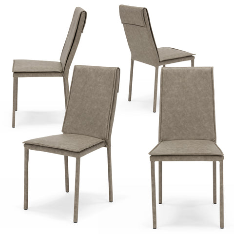 Sedia imbottita VINCENT per sala da pranzo in tessuto ignifugo Design moderno