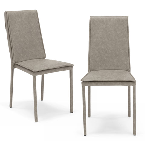 Sedia imbottita VINCENT per sala da pranzo in tessuto ignifugo Design moderno