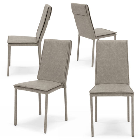 Sedia imbottita VINCENT per sala da pranzo in tessuto ignifugo Design moderno