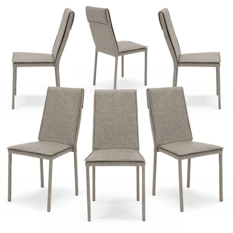 Sedia imbottita VINCENT per sala da pranzo in tessuto ignifugo Design moderno
