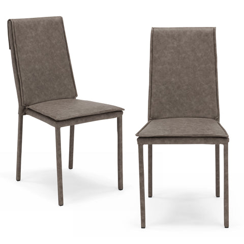 Sedia imbottita VINCENT per sala da pranzo in tessuto ignifugo Design moderno