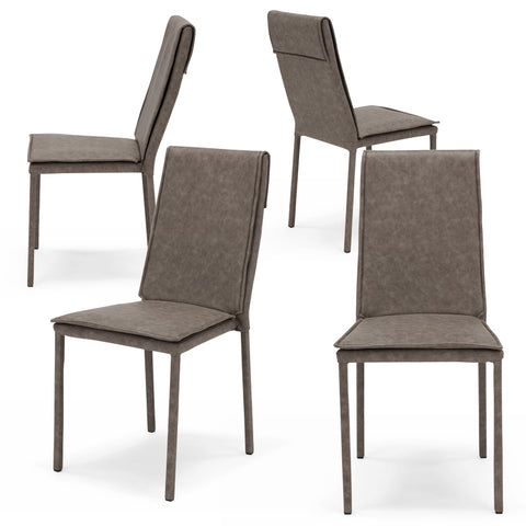 Sedia imbottita VINCENT per sala da pranzo in tessuto ignifugo Design moderno