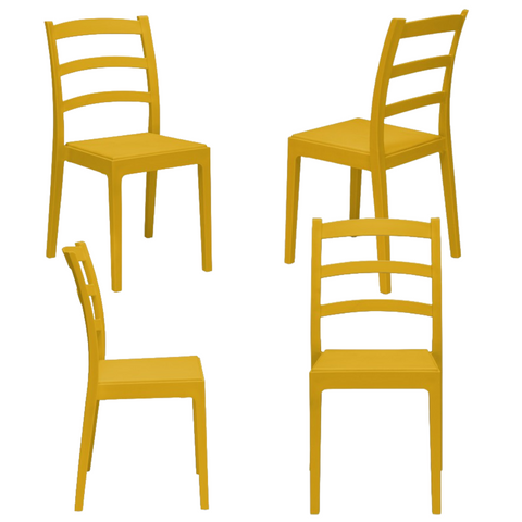 Sedia in polipropilene Rea impilabile Design moderno da Interno/Esterno
