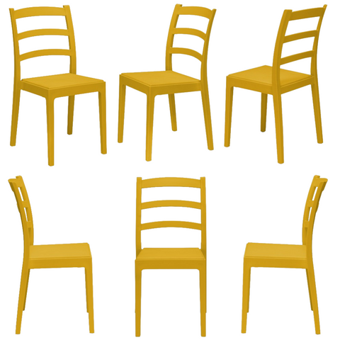 Sedia in polipropilene Rea impilabile Design moderno da Interno/Esterno