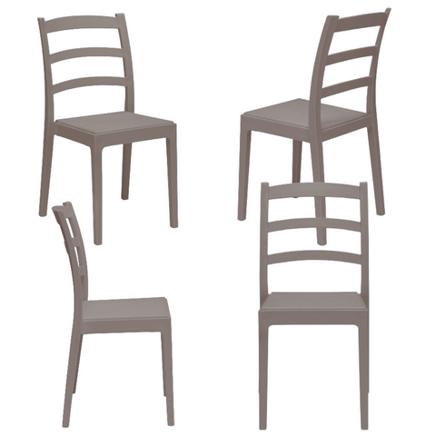 Sedia in polipropilene Rea impilabile Design moderno da Interno/Esterno