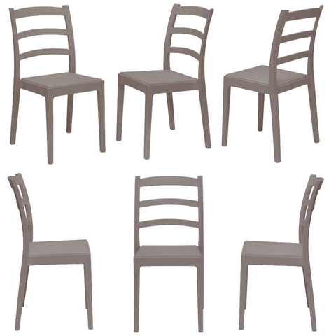 Sedia in polipropilene Rea impilabile Design moderno da Interno/Esterno
