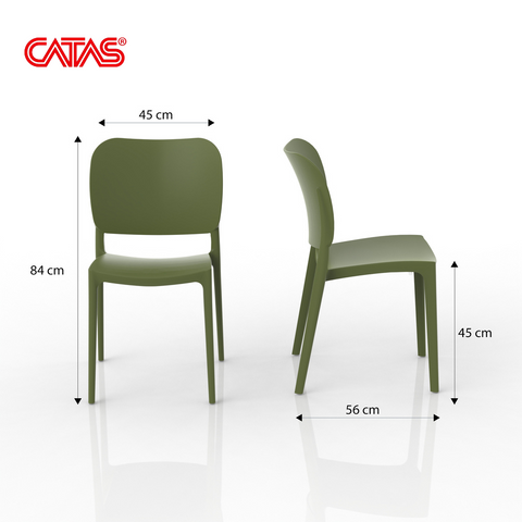 Sedia in polipropilene Orbita impilabile Design moderno da Interno/Esterno