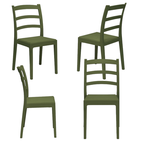 Sedia in polipropilene Rea impilabile Design moderno da Interno/Esterno