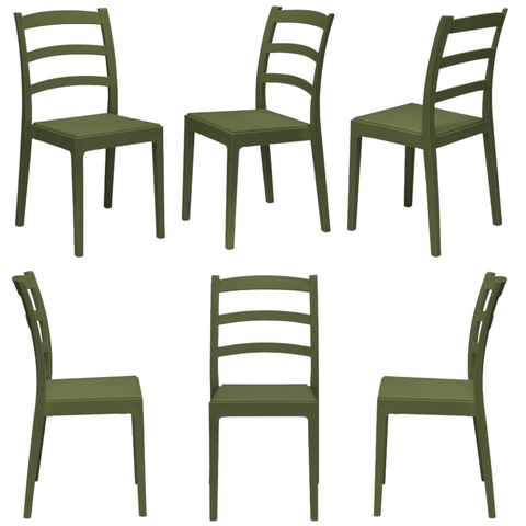 Sedia in polipropilene Rea impilabile Design moderno da Interno/Esterno