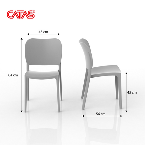 Sedia in polipropilene Orbita impilabile Design moderno da Interno/Esterno