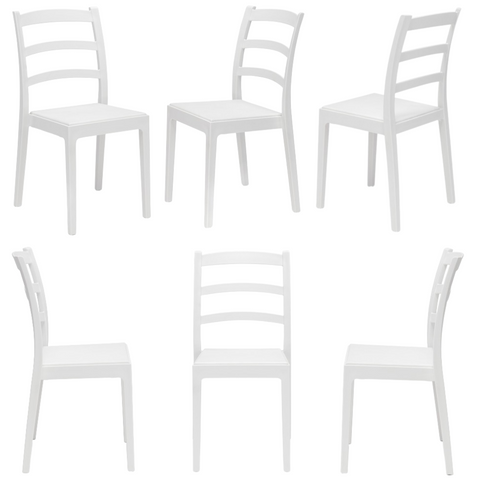Sedia in polipropilene Rea impilabile Design moderno da Interno/Esterno