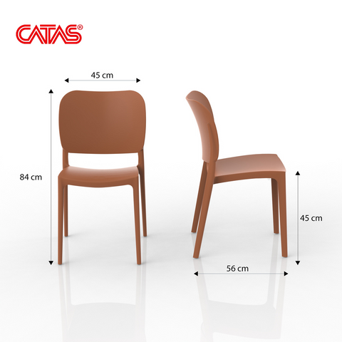 Sedia in polipropilene Orbita impilabile Design moderno da Interno/Esterno