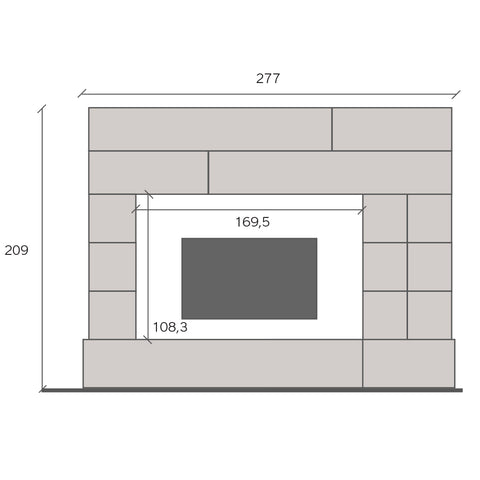 Parete Attrezzata Pratiko con Scompartimenti, Vani, Cassetti, Base TV 100% Made in Italy Cemento - Ossido (in KIT)