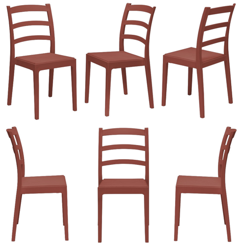 Sedia in polipropilene Rea impilabile Design moderno da Interno/Esterno