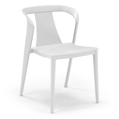 Sedia in polipropilene Alba impilabile Design moderno da Interno/Esterno