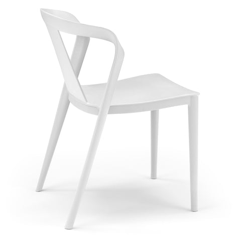 Sedia in polipropilene Alba impilabile Design moderno da Interno/Esterno