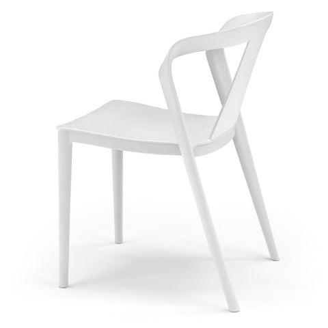 Sedia in polipropilene Alba impilabile Design moderno da Interno/Esterno