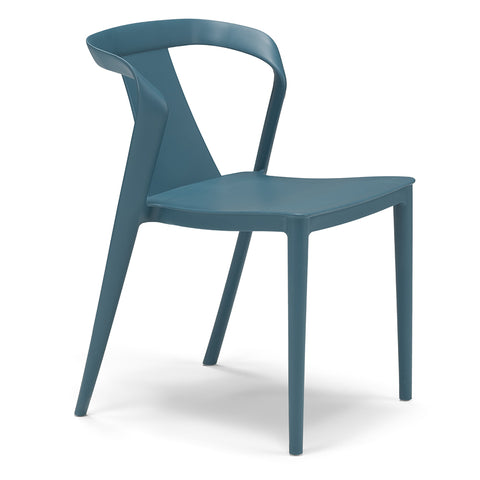 Sedia in polipropilene Alba impilabile Design moderno da Interno/Esterno