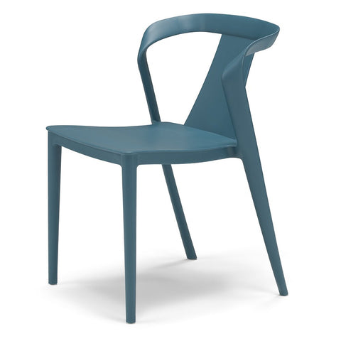 Sedia in polipropilene Alba impilabile Design moderno da Interno/Esterno