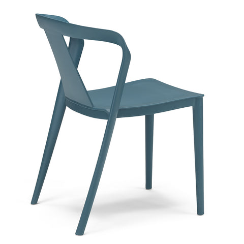 Sedia in polipropilene Alba impilabile Design moderno da Interno/Esterno