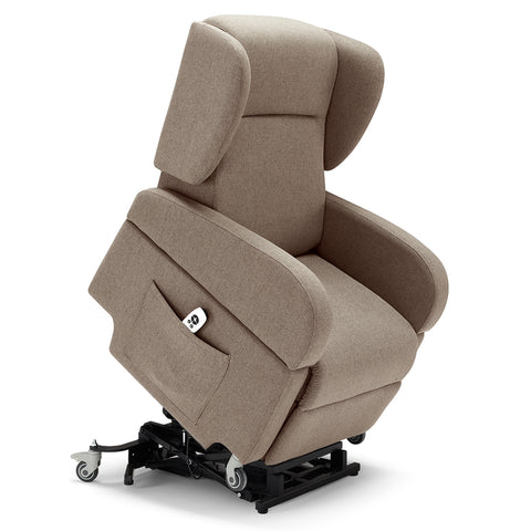 Poltrona elettrica relax 2 Motori Atlanta con Sistema LIFT e Kit Optional Tavolino e Kit Optional Batteria