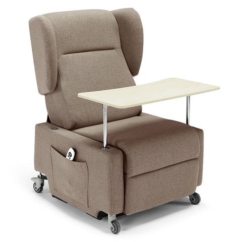 Poltrona elettrica relax 2 Motori Atlanta con Sistema LIFT e Kit Optional Tavolino e Kit Optional Batteria