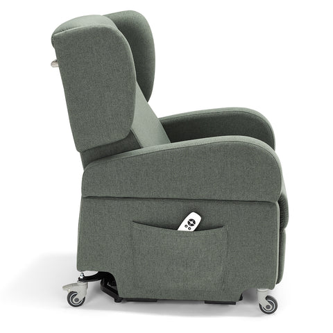 Poltrona elettrica relax 2 Motori Atlanta con Sistema LIFT e Kit Optional Tavolino e Kit Optional Batteria
