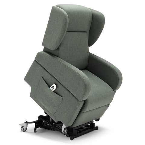 Poltrona elettrica relax 2 Motori Atlanta con Sistema LIFT e Kit Optional Tavolino e Kit Optional Batteria